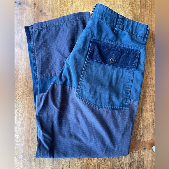 ENGINEERED GARMENTS Men's Navy, Gray, Purple Patchwork Fatigue Pants, Small (32) - Picture 15 of 15